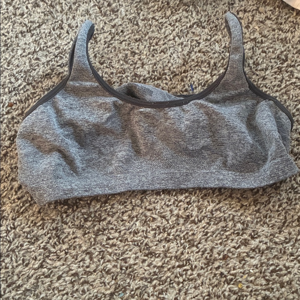 Hanes Charcoal Sports Bra